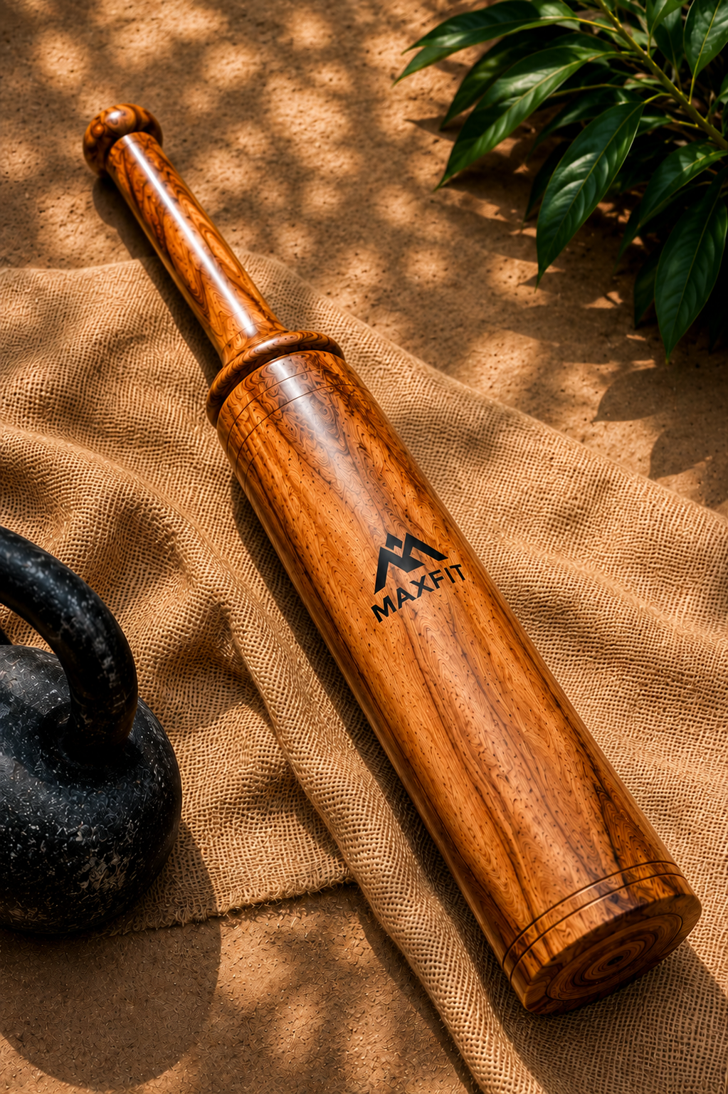 Maxfit Wooden Mugdar – Traditional Indian Strength Trainer