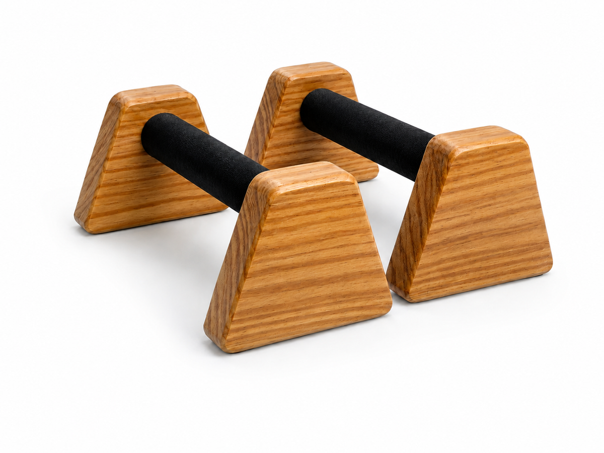 Handcrafted Wooden Parallettes (Pair)